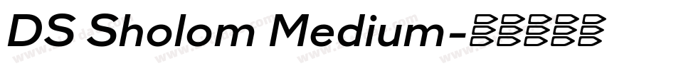 DS Sholom Medium字体转换